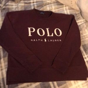 🚨 Small POLO Ralph Lauren sweatshirt maroon